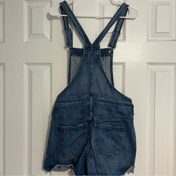 Madewell Adirondack Short Overalls in Denville Wash - Picture 3 of 8